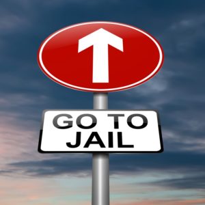 Go to jail Sign