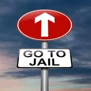 Go to jail Sign