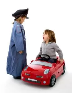 Kids playing as cups