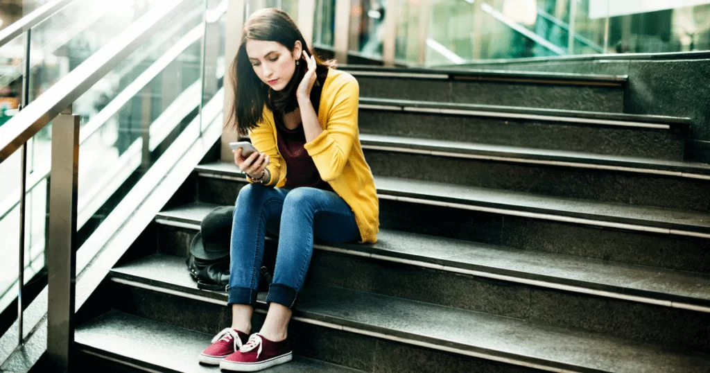 People on social media