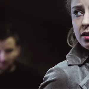 Woman feeling stalked