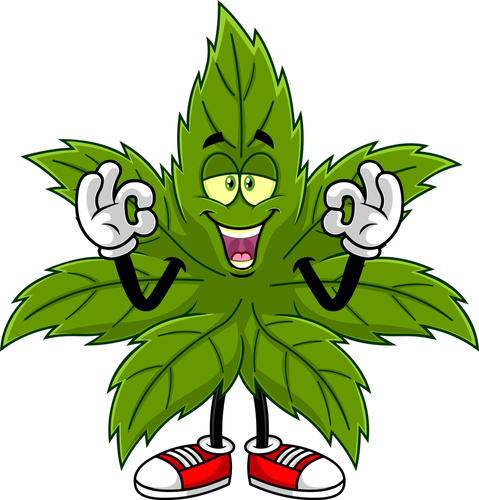 animated weed plant