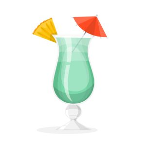 Drinking at the bar