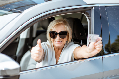 happy getting drivers license