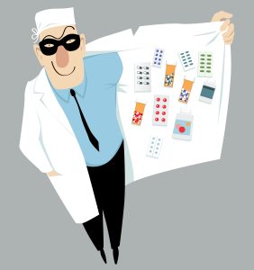 Doctor selling drugs