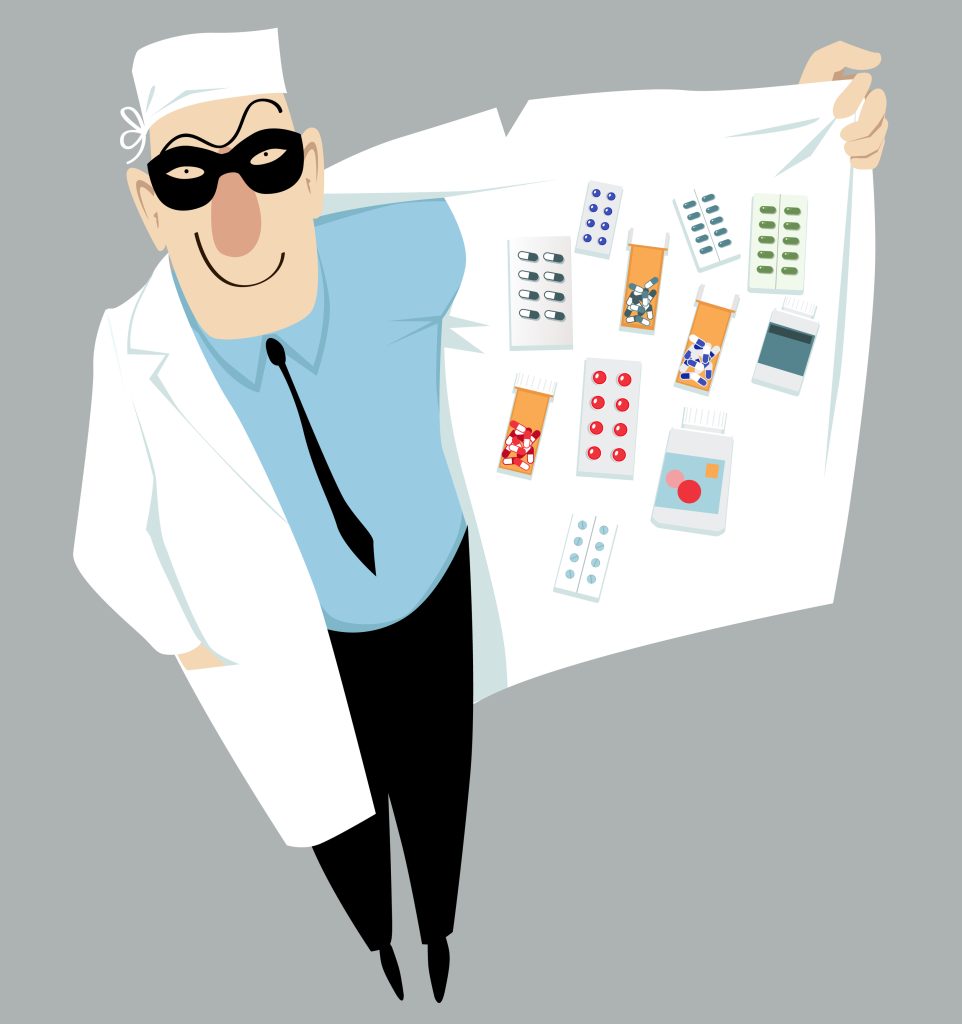 Doctor selling drugs