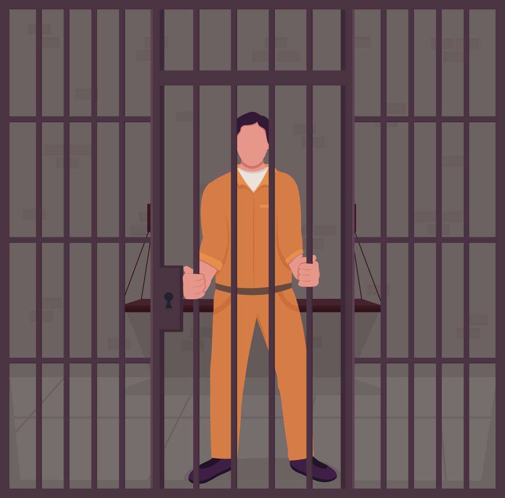 felony conviction in jail