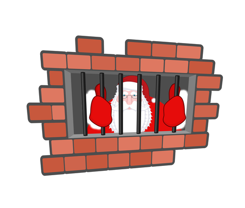 Santa in jail